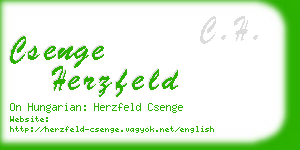 csenge herzfeld business card